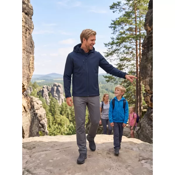  Jachetă softshell pentru bărbați ALTISPORT NoPrint NP/ALM845 ALBASTRU MARIN 