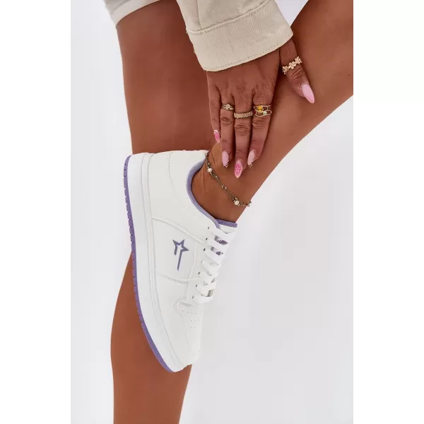  Adidași de damă BIG STAR RR274A245 WHITE/PURPLE Pantofi Big Star 