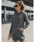 Rochie DSTREET EY1938 GRI ÎNCHIS