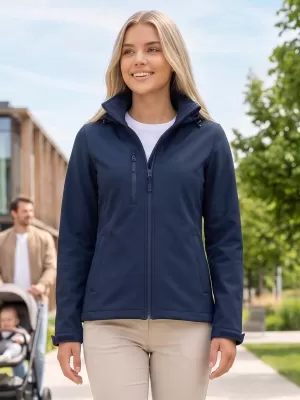 Jachetă softshell pentru femei ALTISPORT NoPrint NP/ALW945 ALBASTRU MARIN