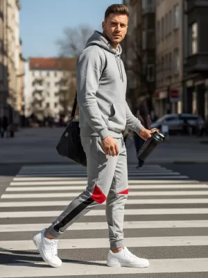 Pantaloni pentru bărbați DSTREET UX3241 GRI DESCHIS