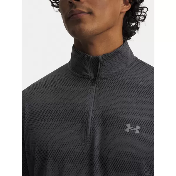  Tricou pentru bărbați UNDER ARMOUR UA VELOCITI 1/4 ZIP 6010887-025 GRI 