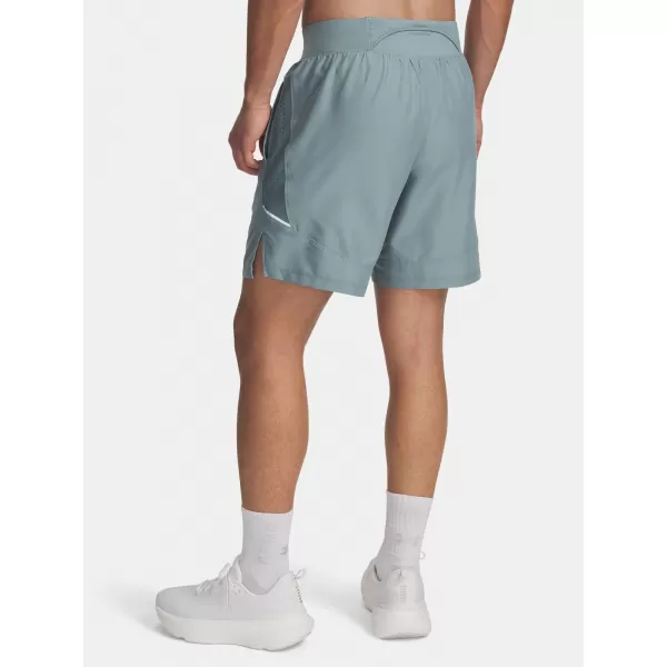  Pantaloni scurți pentru bărbați UNDER ARMOUR UA LAUNCH PRO 2N1 7'' SHORTS 1376831-323 VERDE 