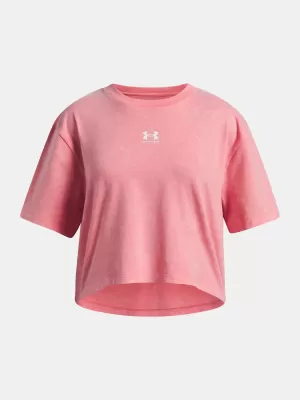 Tricou fetita UNDER ARMOUR UA G RIVAL WASH SS 6011673-600 ROZ