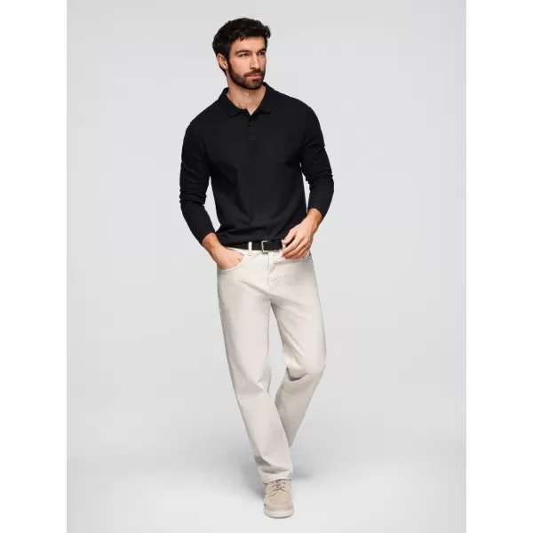  Tricou pentru bărbați OMBRE OM-POBL-0162 NEGRU 