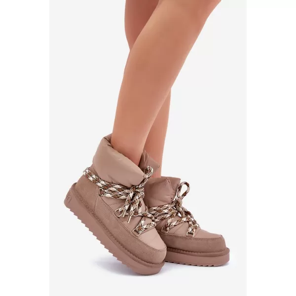  Oameni de zăpadă pentru femei D.FRANKLIN DFSH375003 TAUPE 