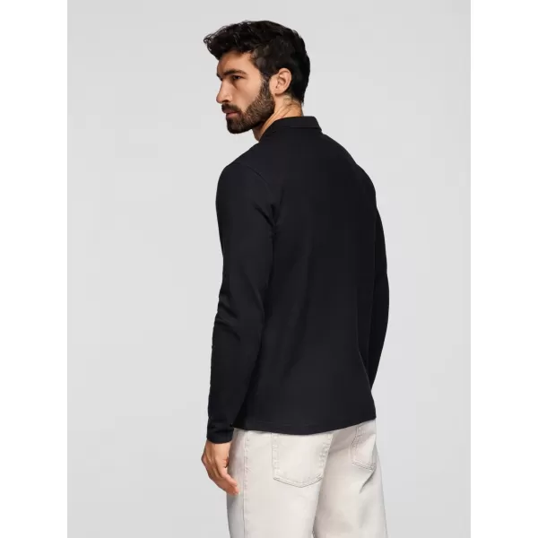  Tricou pentru bărbați OMBRE OM-POBL-0162 NEGRU 