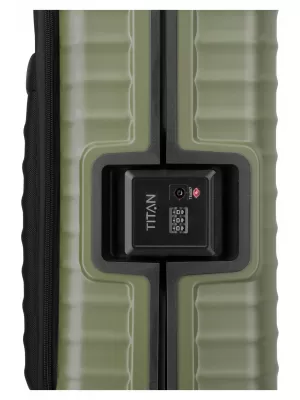 Valiză TITAN Overseas S Front pocket Forest green VERDE DE PĂDURE