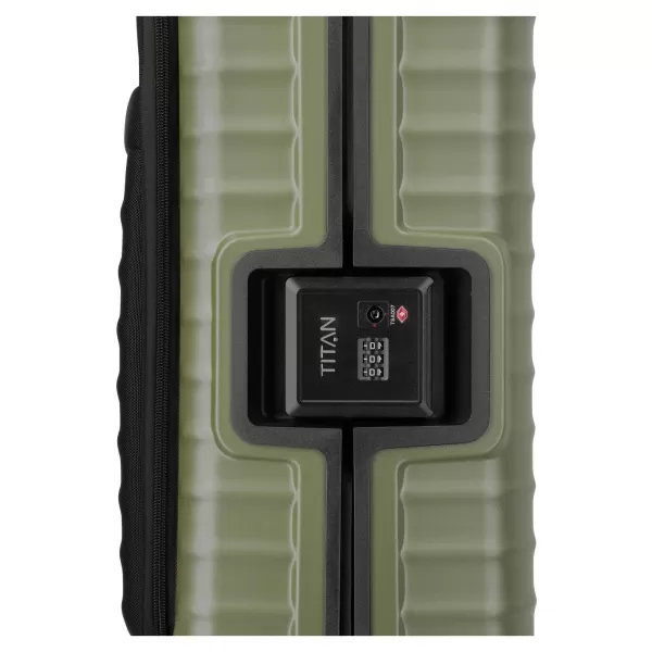  Valiză TITAN Overseas S Front pocket Forest green VERDE DE PĂDURE 