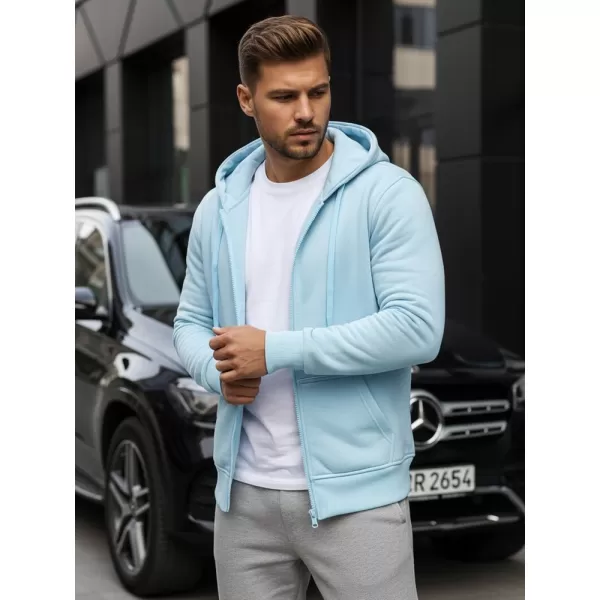  Hanorac pentru bărbați DSTREET BX4246 ALBASTRU DESCHIS 
