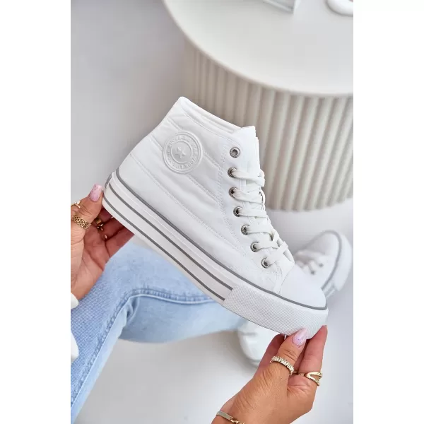  Adidași de damă BIG STAR OO274A473 WHITE Pantofi Big Star 