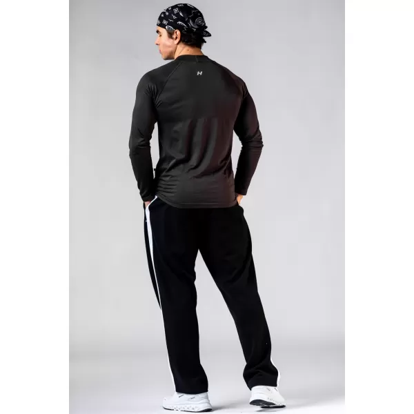  Tricou fără cusături cu mâneci lungi POWER 901 BLACK Nebbia 