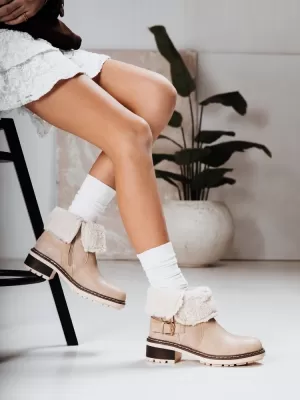 Pantofi de dama DSTREET ZY1249 BEJ