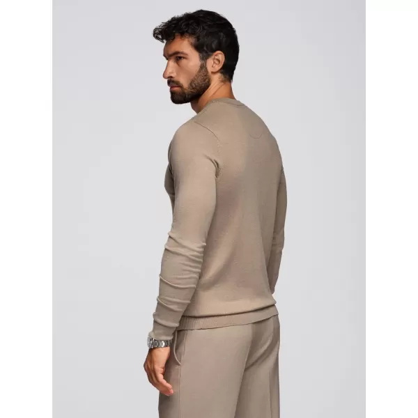  Pulover pentru bărbați OMBRE OM-SWBS-0106 BEJ ÎNCHIS 