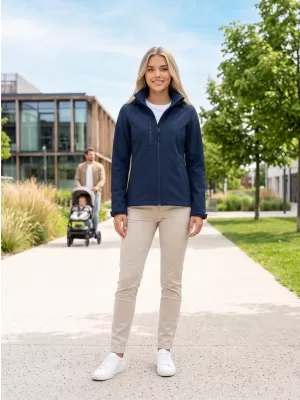 Jachetă softshell pentru femei ALTISPORT NoPrint NP/ALW945 ALBASTRU MARIN
