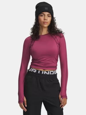Tricou pentru femei UNDER ARMOUR UA COLDGEAR TEXTURED CREW 6003999-659 ROŞU
