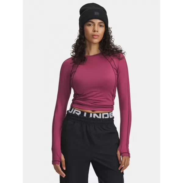  Tricou pentru femei UNDER ARMOUR UA COLDGEAR TEXTURED CREW 6003999-659 ROŞU 