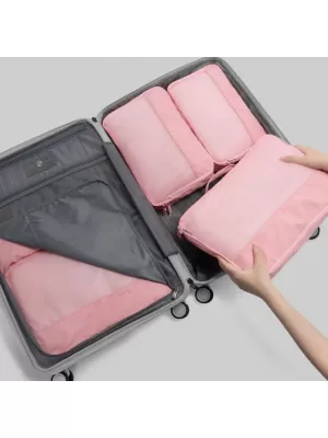 Valiză HEYS Ecotex Packing Cube 5 Pc Set NISIP ROZ
