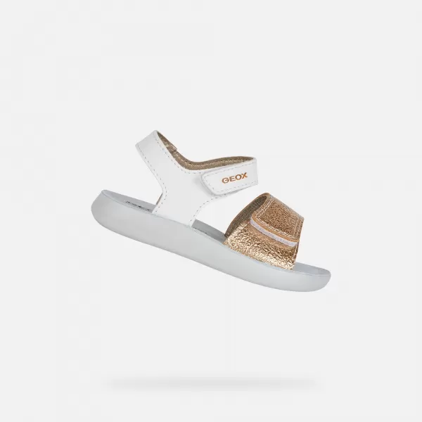  Sandale pentru fete GEOX SANDAL LIGHTFLOPPY B455TB054AJC0232 ALB 