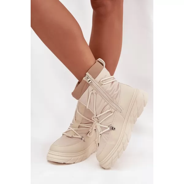  Cizme de iarna dama LEE COOPER LCJ-25-44-3931 BEJ 