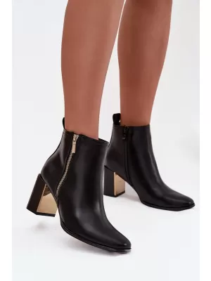 Pantofi de dama cu toc BOTO CAMILYN 40569 NEGRU