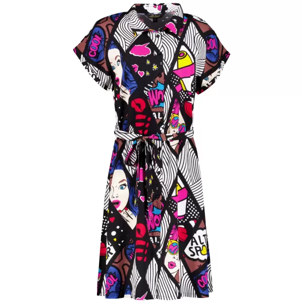  Rochie ALTISPORT HANNYA NEGRU/ALB 