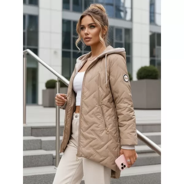  Geaca de dama DSTREET TY5612 CARAMEL 