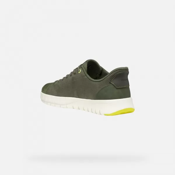  Adidași pentru bărbați GEOX FLEXTRIDE PLUS FAST IN G014654 VERDE ÎNCHIS 
