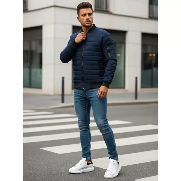  Jachetă pentru bărbați DSTREET TX2205 ALBASTRU ÎNCHIS 