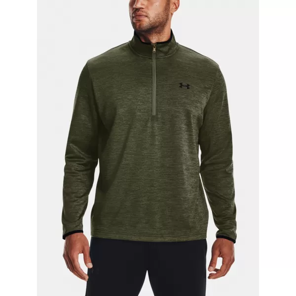  Hanorac pentru bărbați UNDER ARMOUR UA ARMOUR FLEECE 1/2 ZIP VERDE 
