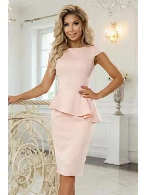 Rochie NUMOCO MIDI A192-17 ROZ PUDRA