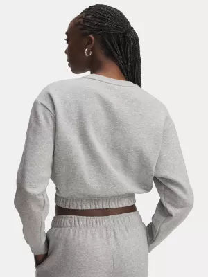 Hanorac de dama UNDER ARMOUR UA RIVAL FLEECE PIPED CREW 6007035-011 GRI