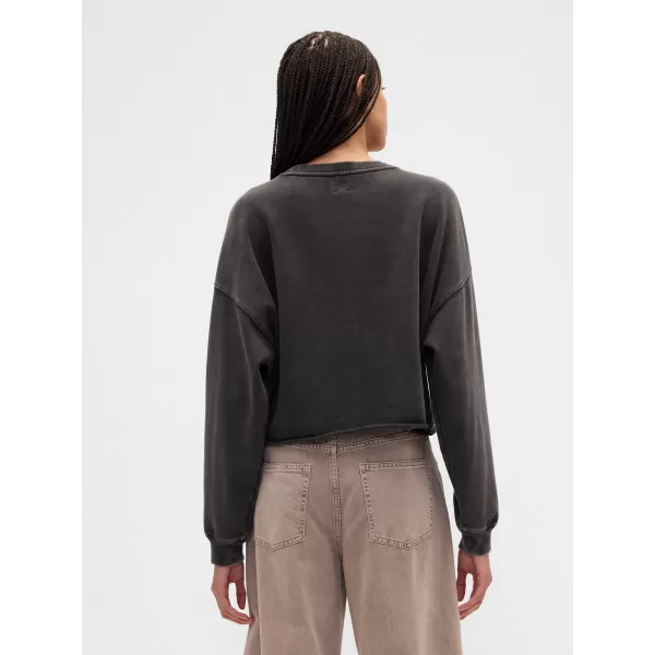  Hanorac de dama GAP LOGO SWEATSHIRT 799277-01 NOAPTE FĂRĂ LUNĂ 