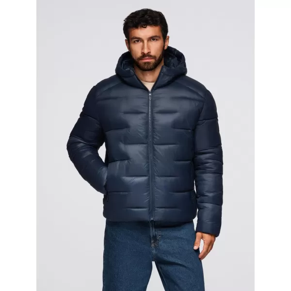  Jachetă pentru bărbați OMBRE OM-JAHP-0235 ALBASTRU MARIN 
