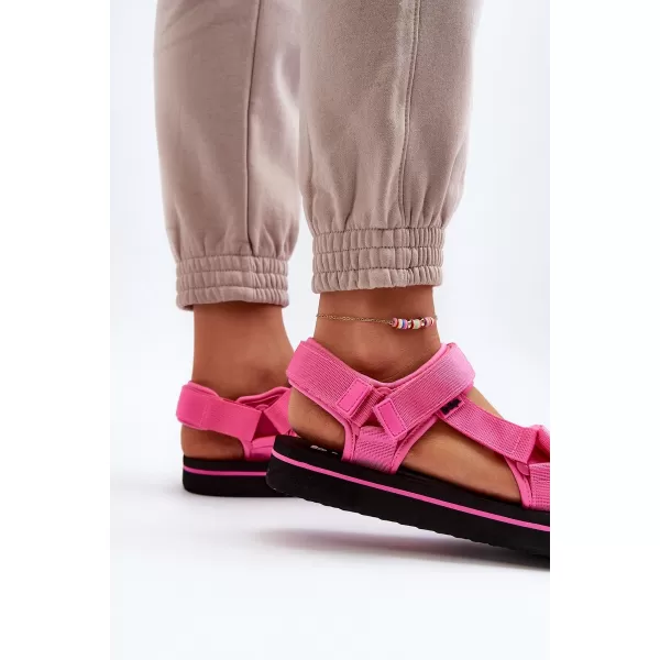  Sandale de dama LEE COOPER LCW-23-34-2613 NEGRU/FUCSIA 