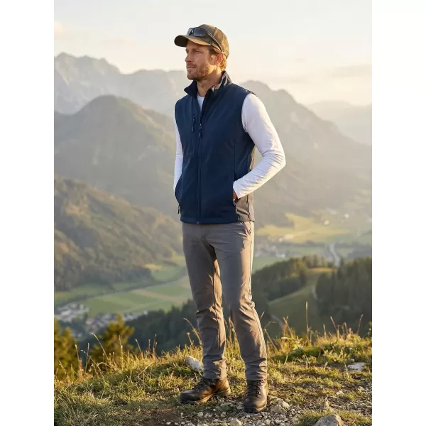  Vestă softshell pentru bărbați ALTISPORT NoPrint NP/ALM865 ALBASTRU MARIN 