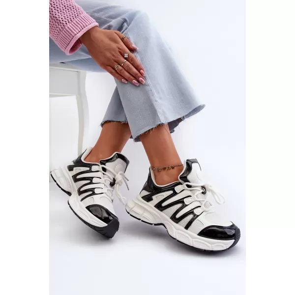  Adidași de damă BOTO ELLERAI 31565 ALB/NEGRU 