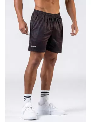 Pantaloni scurți de antrenament POWER 902 DARK BROWN CAMO Nebbia