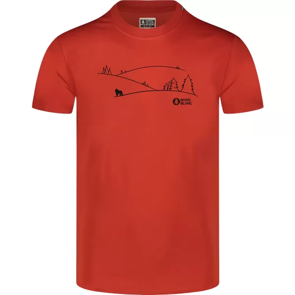  Tricou pentru bărbați NORDBLANC SUCCEED NBSMT8158 PORTOCALE 