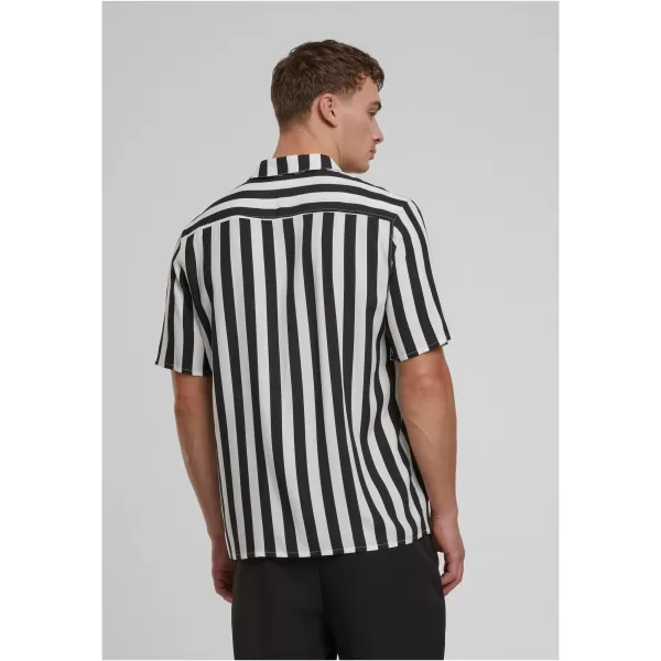  Cămașă pentru bărbați URBAN CLASSICS TB4150 NEGRU/ALB 