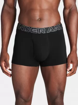Boxeri pentru bărbați UNDER ARMOUR M UA PERF COTTON 3IN NEGRU