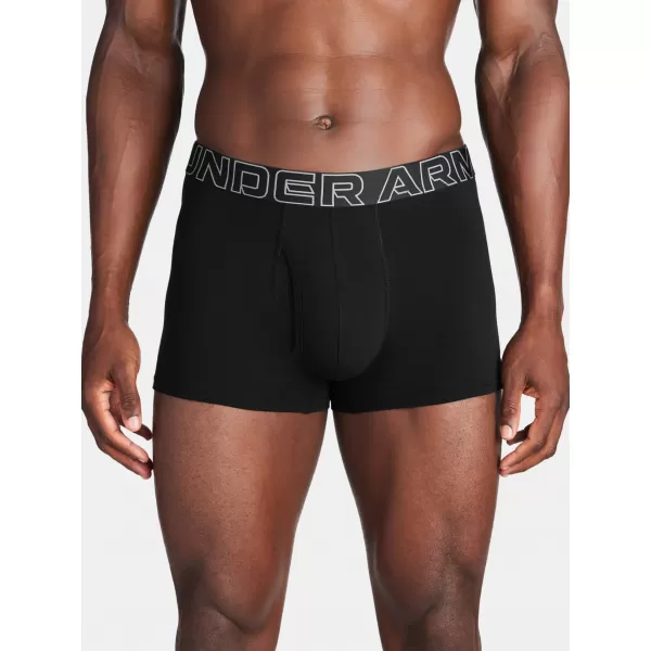  Boxeri pentru bărbați UNDER ARMOUR M UA PERF COTTON 3IN NEGRU 