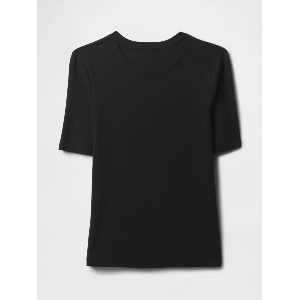  Tricou pentru femei GAP MODAL CREW TEE 679172-00 NEGRU 