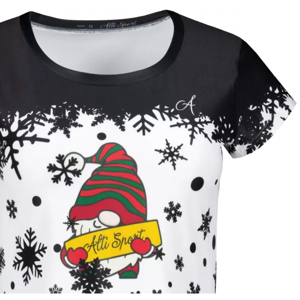  Tricou de Crăciun premium pentru femei ALTISPORT VOJ/ALWVN2TR06 ELF 