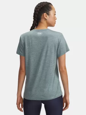 Tricou pentru femei UNDER ARMOUR TECH SSV- TWIST 1384227-587 ALBASTRU