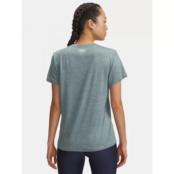  Tricou pentru femei UNDER ARMOUR TECH SSV- TWIST 1384227-587 ALBASTRU 