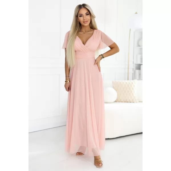  Rochie NUMOCO 635-7 PIERSICĂ 