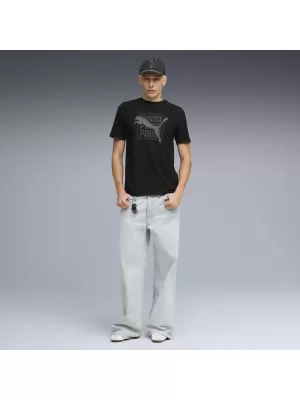Tricou pentru bărbați PUMA GRAPHIC TEE 691775_01 PUMA NEGRU