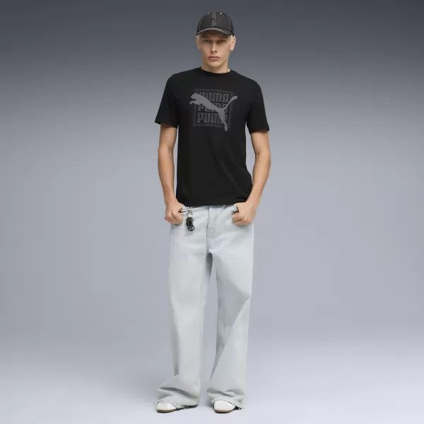  Tricou pentru bărbați PUMA GRAPHIC TEE 691775_01 PUMA NEGRU 