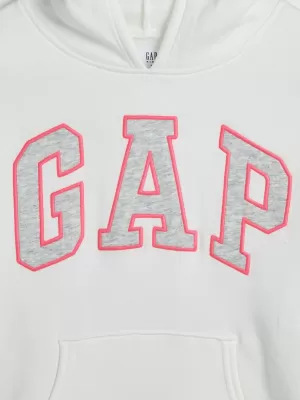 Hanorac pentru copii GAP PULLOVER LOGO HOODIE 849381-11 NOU ALB